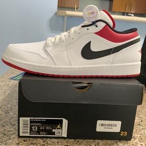 Air Jordan 1 white/gym red-black